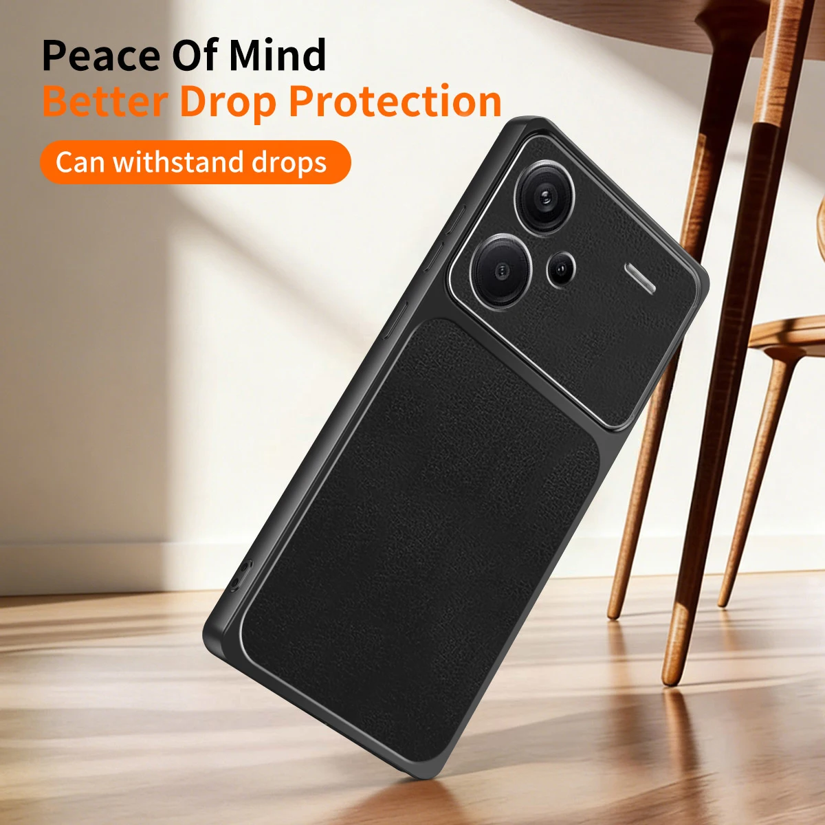 Luxury Soft Leather Phone Case with Lamb Skin Texture - Plated Silicone Back Cover