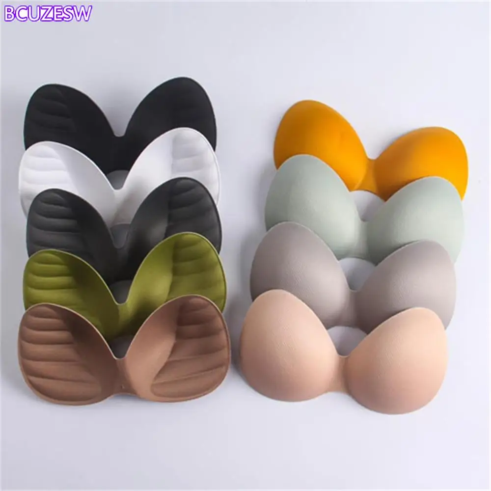 

Colorful Push Up Swimsuit Pad Insert Chest Padded Bikini Padded Bra Enhancer Sponge Padded Body-fitted Soft Comfort Bra Pad