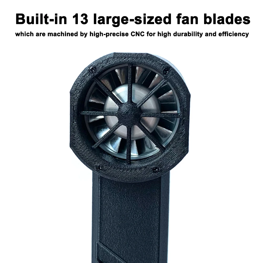 130000RPM Turbo Fan Silent High Power Jet Fan Speedy Brushless Motor Air Duster Type-C PD Fast Recharging Dust Blower Air Blower 6