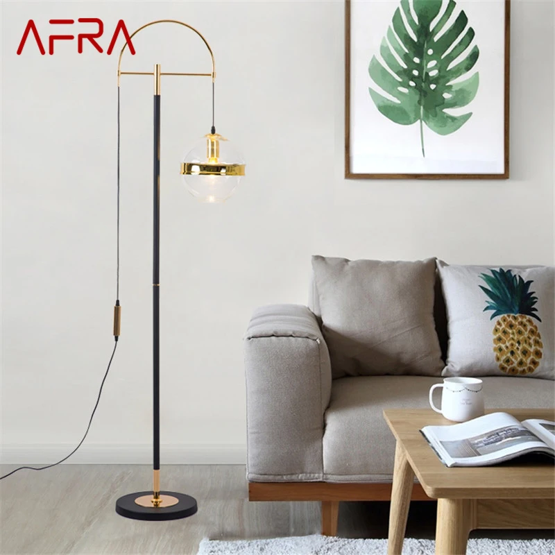 

AFRA Nordic Floor Lamp Family Iiving Room Bedroom Beside The Sofa Modern LED Creativity Decorative Standing Light