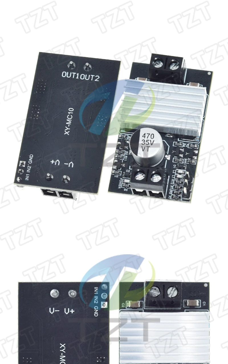 1/3PCS 10A DC-Motorantriebsmodul PWM-Geschwindigkeitsregelung Dimmen 3V-20V Niederspannung Hochstrom – Detail 6