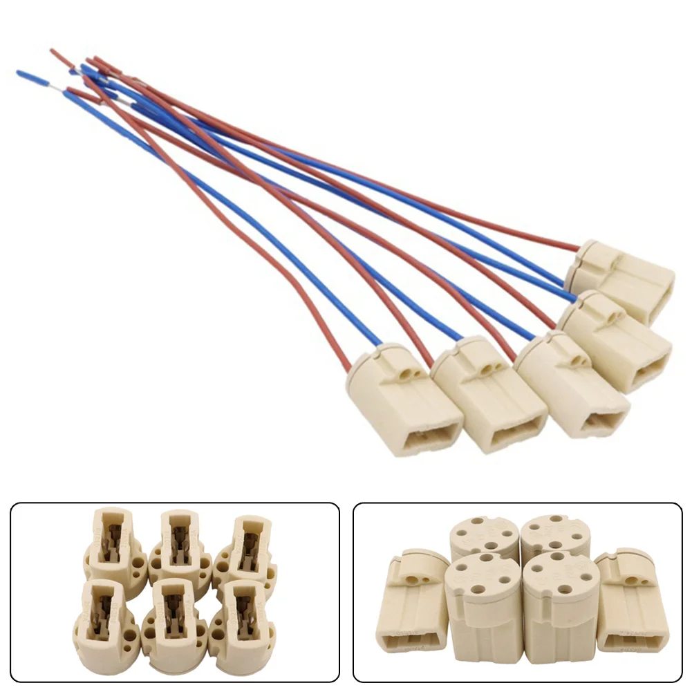 G9 Lamp Holder Socket 5Pcs With Cable For Halogen LED Bulbs Lamp Base