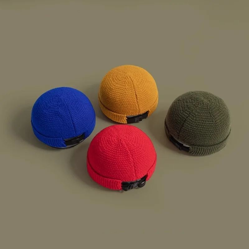 New High Quality Black Human Winter Hat Add Fur Warm Beanies Hat Baggy Skullies Knitted Hat for Men Women Ski Sports Beanies Cap