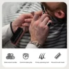 Salon Men Beard Comb Barber Wooden Handle Shaving Hairbrush Soft Cleaning Broken Hair Comb Professional Barbershop Tool Supplies 6