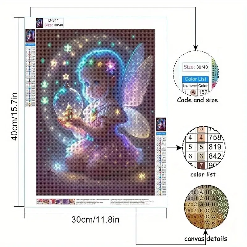 5D DIY Rhinestone Frameless Diamond Painting 1 Piece 11.8 X15.7 Inch Colorful Women&rsquo;s Pattern Inlaid Rhinestone Diamond Painting diamond art painting kitdiamond painting setdiamond painting