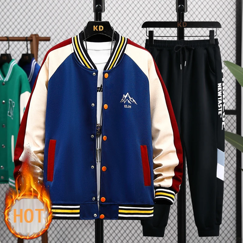 

2023 New Zippered Sweater Jacket Hoodie Men Breathable Outwear Male Patchwork Color Streetwear Comfortable Casual Clothing