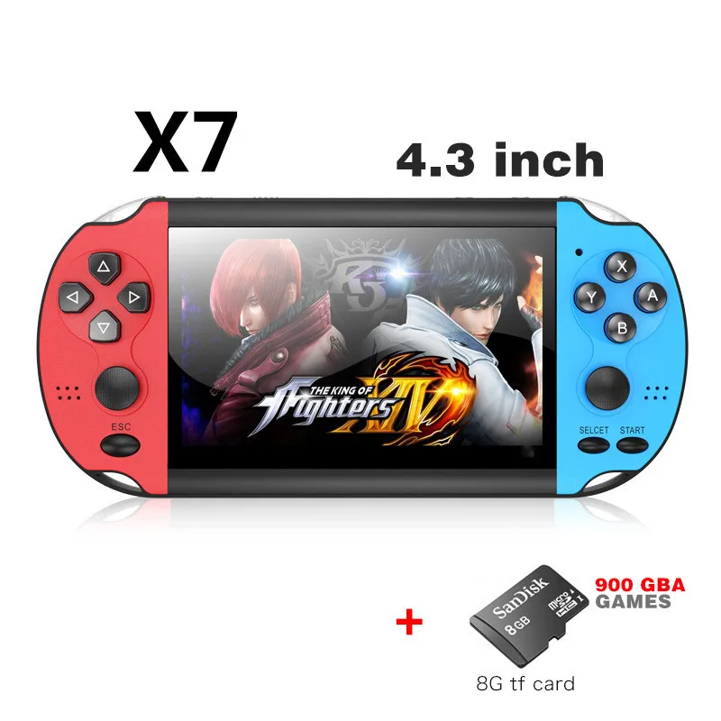 X1/X9/X12 Handheld Game Console Portable Handheld Nostalgic GBA/NES Video Game 5 Inch Large Screen Handheld 
