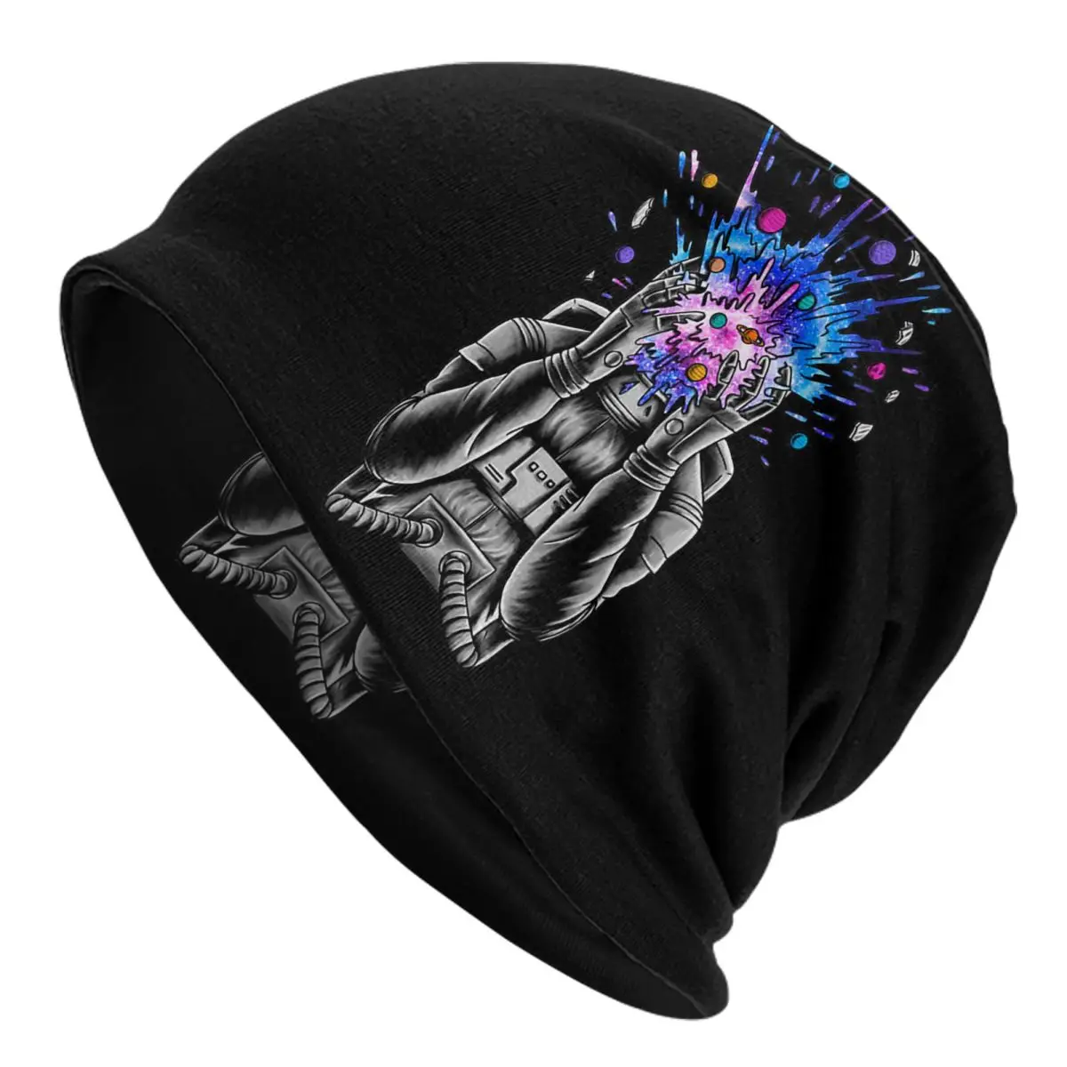 

Astronaut Big Bag Cap Space Lover Goth Unisex Ski Skullies Beanies Hat Spring Warm Dual-use Bonnet Knitting Hats