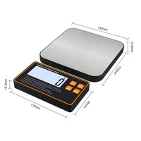 Wireless Kitchen Scale with Remote Display Stainless Steel Pan Magnetic Digital Electronic 15KG for Food Meal Prep 5