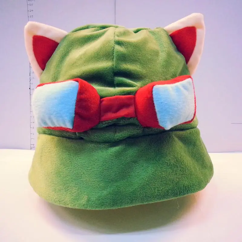 

Hot sale kawaii Swift Scout Timor Teemo's Hat Men Women LOL Merchandise side Cosplay Party Warm Hat Army Green Cap