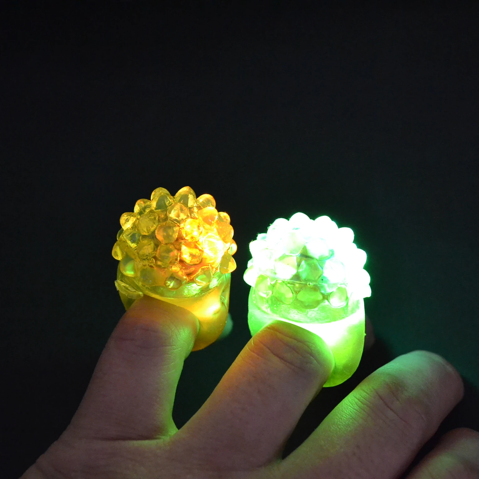 Wholesale 108pcs/lot Light Up Ring LED Finger Lights Wedding Party  decoration supplies Flash Simulation Diamond ring Kids Toy - AliExpress