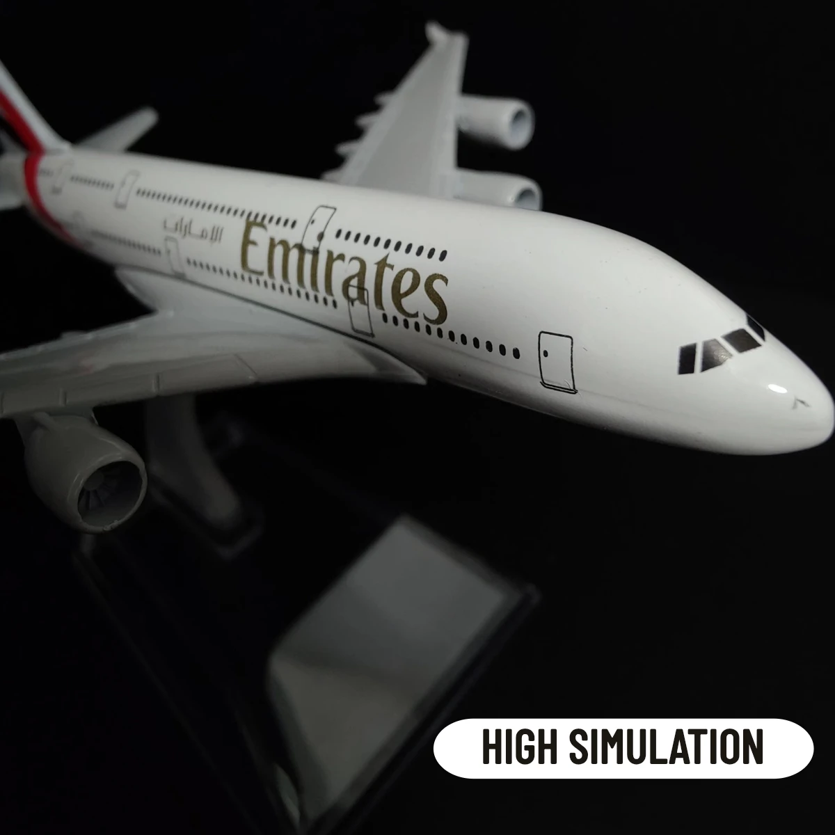 Modèle réduit d'avion Emirates A380 Airlines, 15cm, échelle 1/400, en métal, moulé sous pression, pour garçon, jouet, décoration de chambre d'enfant, cadeau de Noël