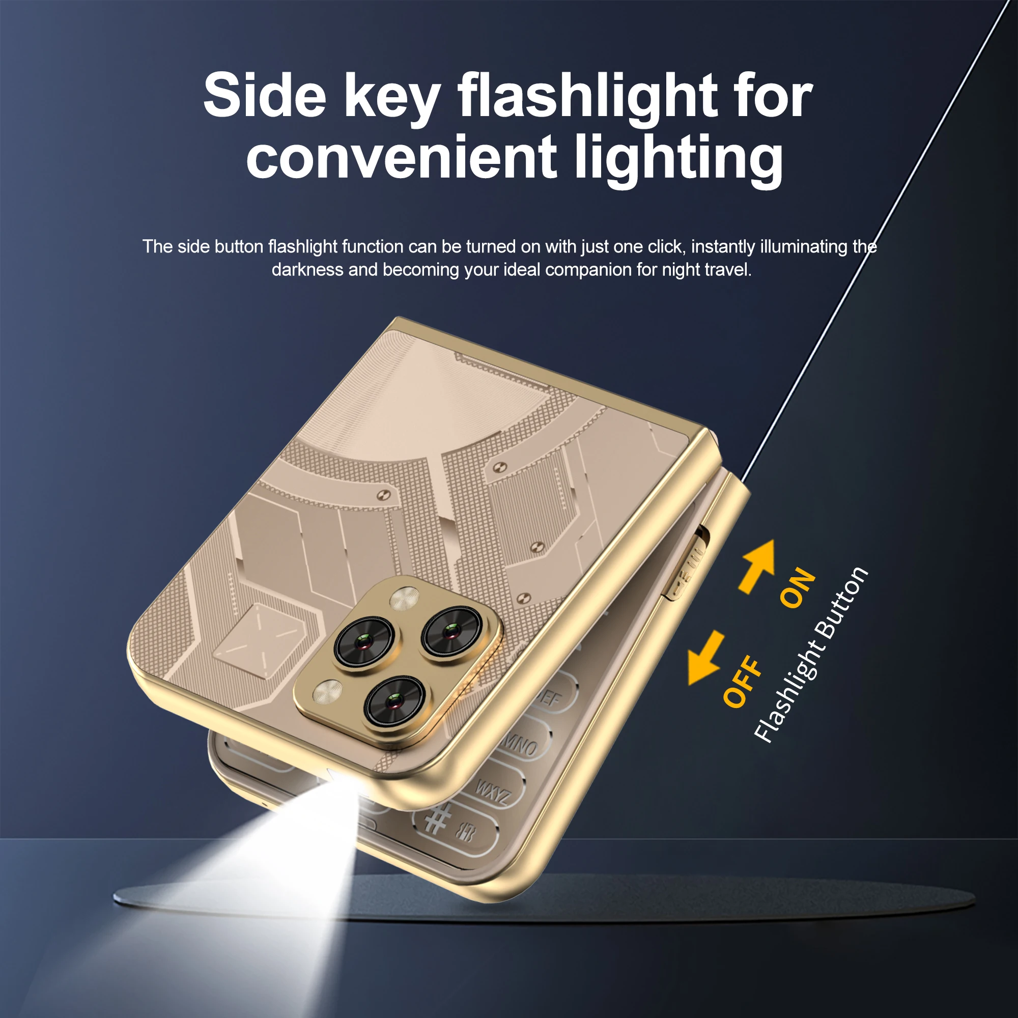 SERVO Flilo9 Foldable Mobile Phone 3G WCDMA Dual SIM Standby Speed Dial Call Recording FM Radio Blacklist Button Flip Cellphones