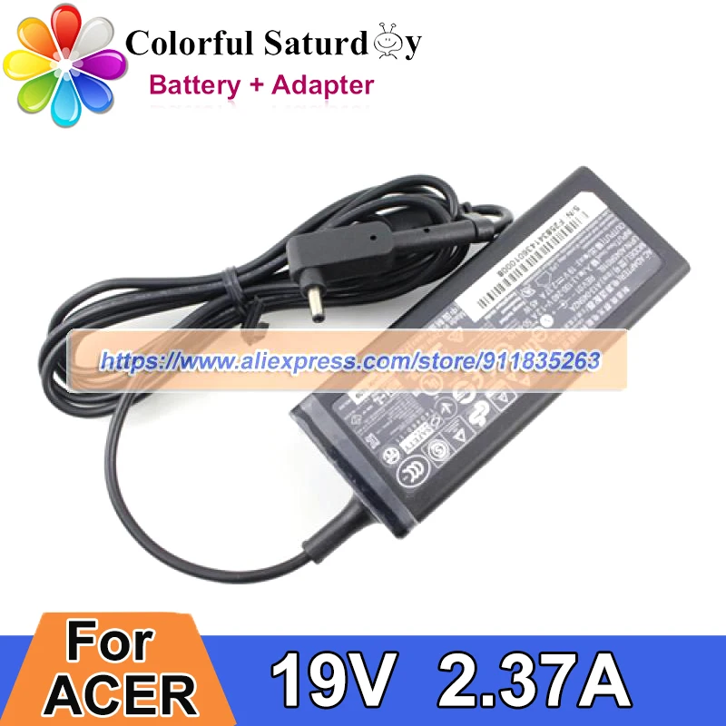 

Genuine A13-045N2A 19V 2.37A 45W Laptop Charger Adapter For ACER ASPIRE ES 15 N15Q2 R5-471T N16Q2 NE573 N17W2 SWIFT 5 SF514-53T