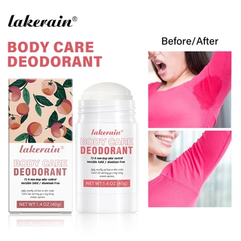 Lakerain Body Care Deodorant Long-Term Odor Control Natural Ingredients Aluminum-Free Sweet Fruity Aroma Full Body Deodorant 1