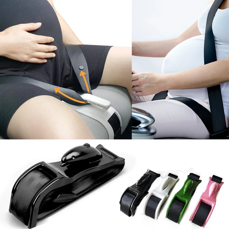 Car Seat Support Belt Car Seat Safety Belly Support Belt Pregnant Woman Maternity Moms Belly Unborn Baby Protector Adjuster Extender Accessories