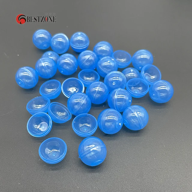 Promotion 20Pcs 0.59Inch Mini 15MM Can Open Colored Transparency Plastic Capsule Toy Ball Tiny Container Making Things Model 1
