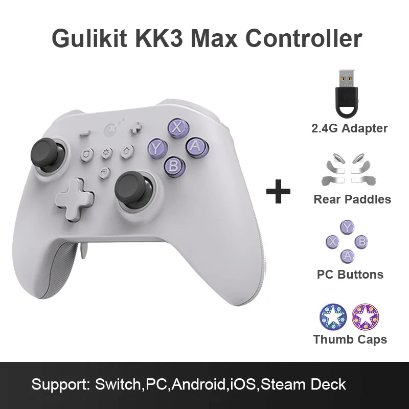 Gulikit KK3 MAX グレー Amazon.com: GuliKit KK3 MAX Controller (No Drift) for Switch