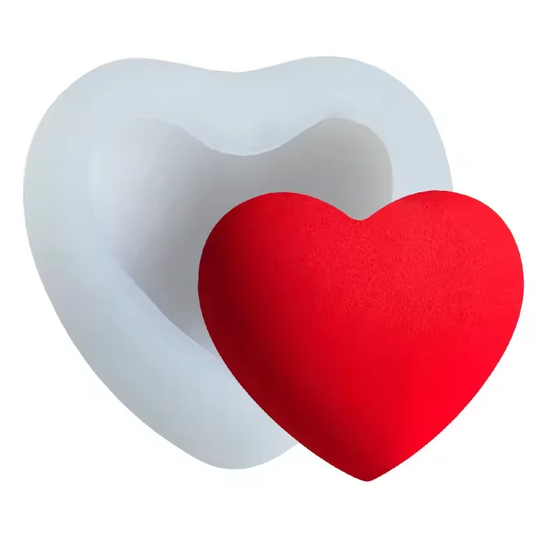 Silicone Mold 3D Woven Love Heart Diy Handmade Heart-shaped Candle Soap Plaster Cake Chocolate Baking Tool Valentine's Day Gift