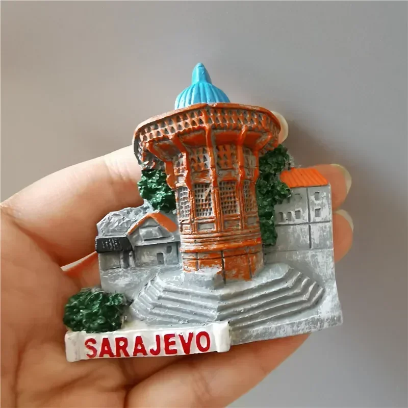 Magnetic Fridge Magnets Bosnia and Herzegovina Fridge Magnets Sarajevo Mostar Neretva River BIH Tourist Souvenir Refrigerator Magnets Collection Gifts