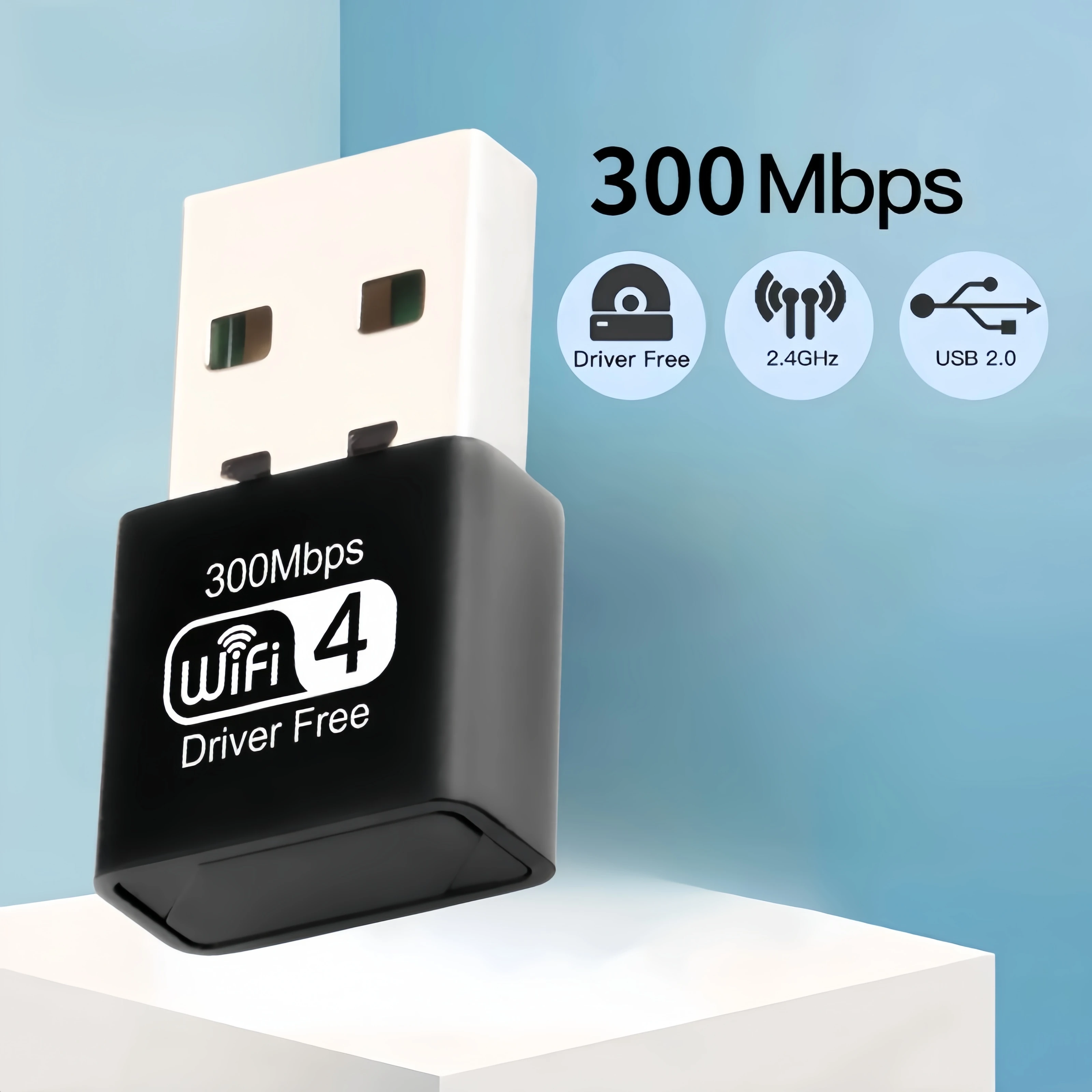 Adattatore Mini Usb Wireless Scheda Di Rete Wifi Da 300Mbps Ricevitore Usb2.0 Scheda Di Rete Dongle Per Laptop Desktop Windows 7 8 10