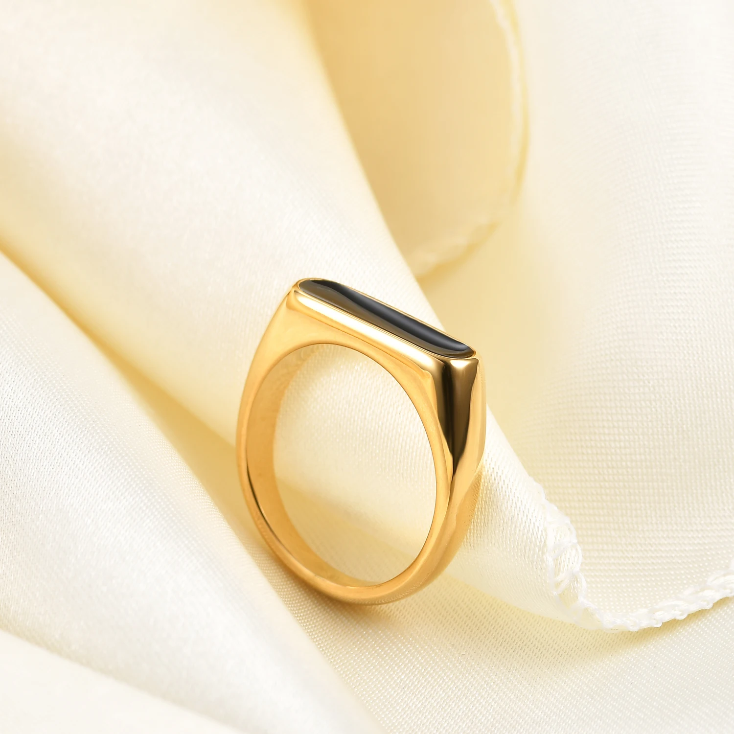 トップハム・ハット卿出品　GLAMOUR PUNKS PANEL RING Vintage Black Rings Set For Men and Women Metal Punk