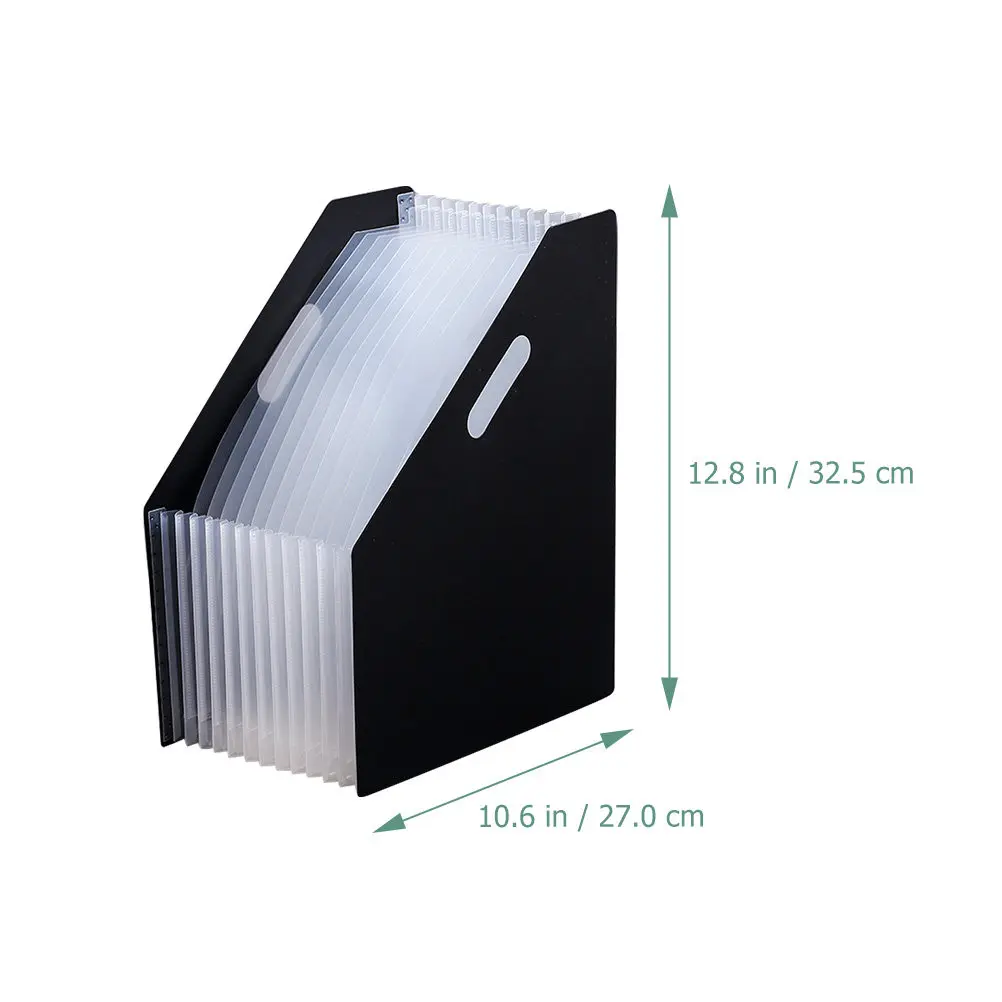 데스크탑 파일 정리함 아코디언 파일 홀더 다층 확장형 사무용 문서 보관 랙 잡지 정리함