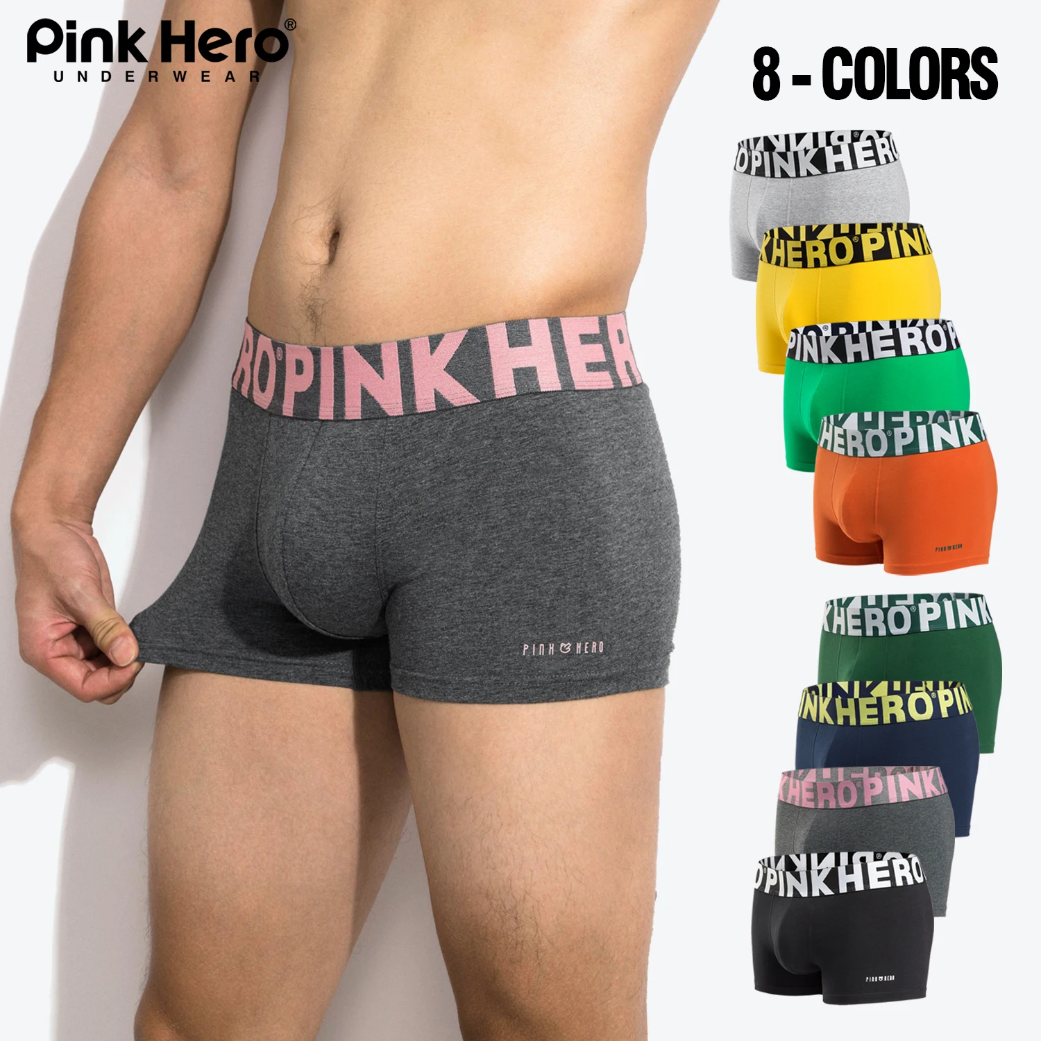 PINKHERO Fashion Underpants For Men,Including High Quality Comfy And Soft Cotton Underwear Boxer Briefs,Calzoncillos Hombre