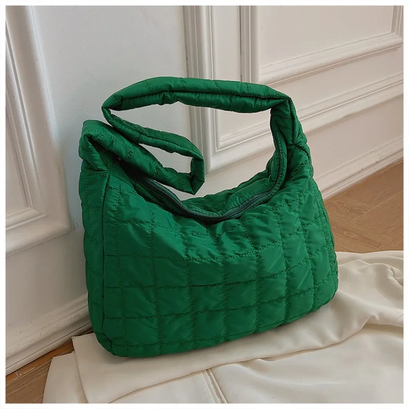 Quilted Padded Crossbody Bag for Women 2023 Pleated Bubbles Cloud Shoulder  Bags Large Bucket Tote Designer Bag Ruched Handbags