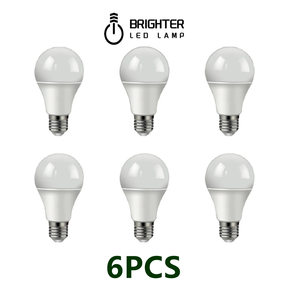 

6pcs LED Bulb Lamps A60 E27 B22 AC220V- 240V Light Bulb Real Power 10W 12W 3000K-6000K Lampada Living Room Home LED Bombilla