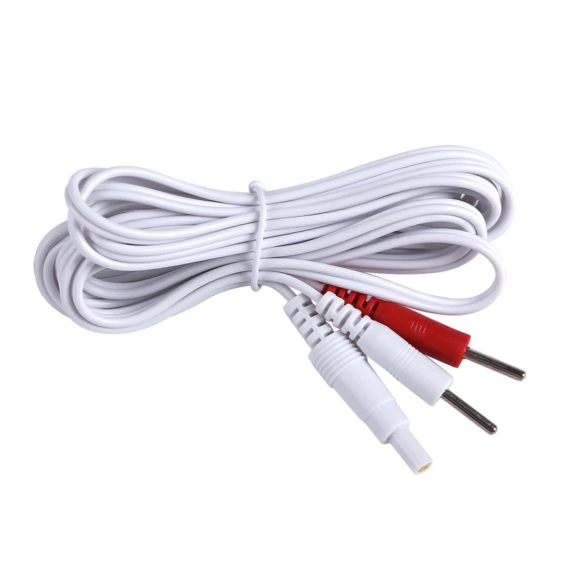 1/2pcs Electrode Cable Conductive Wire 2.5mm for Electrode Pad Digital Tens Machine Pad Lead Wires