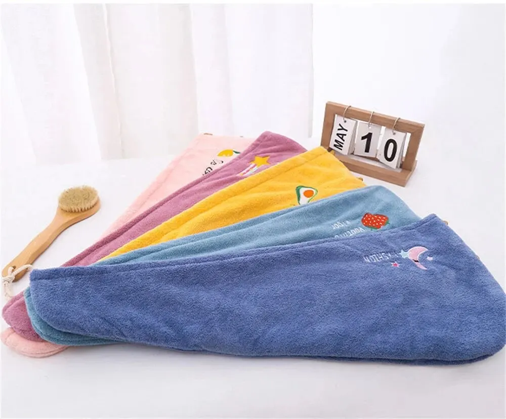 Rapid Dry Microfiber Towel for Hair Anti Frizz Dry Hair Towel Quick Towels for Girls Beach Shower Cap microfiber towel