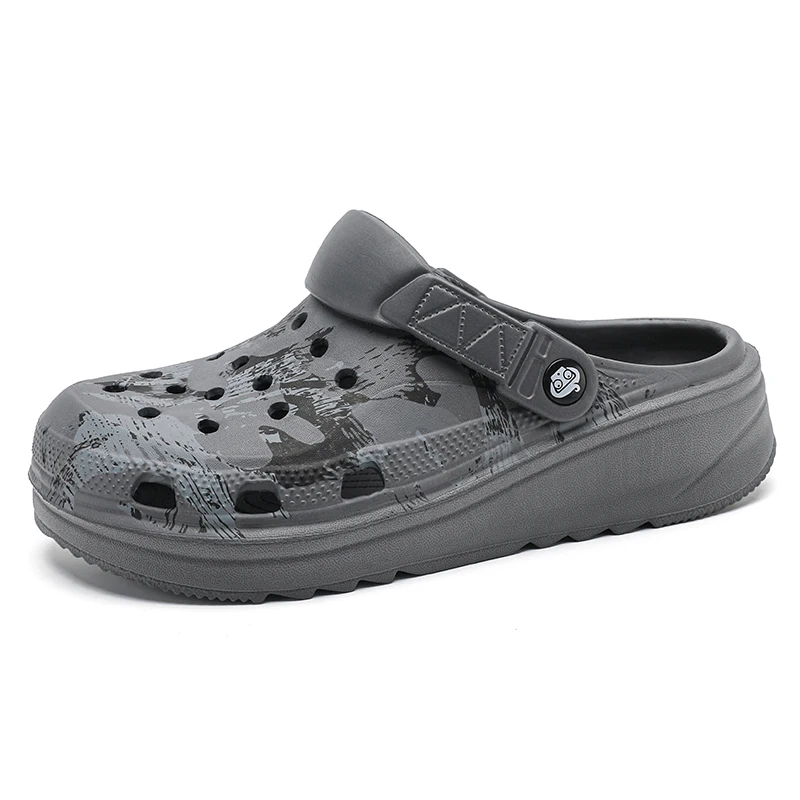 Men Slippers Camouflage Platform Outdoor Summer Clogs Shoe Women Beach Sandals Male Soft EVA Indoor Home Slides Lover Flip Flops