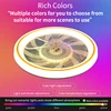 LED Ceiling Fan Light Modern Thin RGB Remote Control Dimming Mobile App Control Indoor Bedroom Living Room Dining Room 110-220V 4