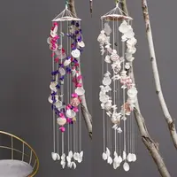 Colorful Shell Exquisite Japanese Style Double Dragon White Color Wind Chimes Fashion Ornament 2