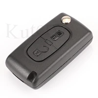 Jingyuqin Hu83/HCA 2 BTN Key Car Key สำหรับ Peugeot 307 3008 308 408 433MHz Ask PCF7961 ID46 CE0536 Flip Key Fob กับแบตเตอรี่ 3