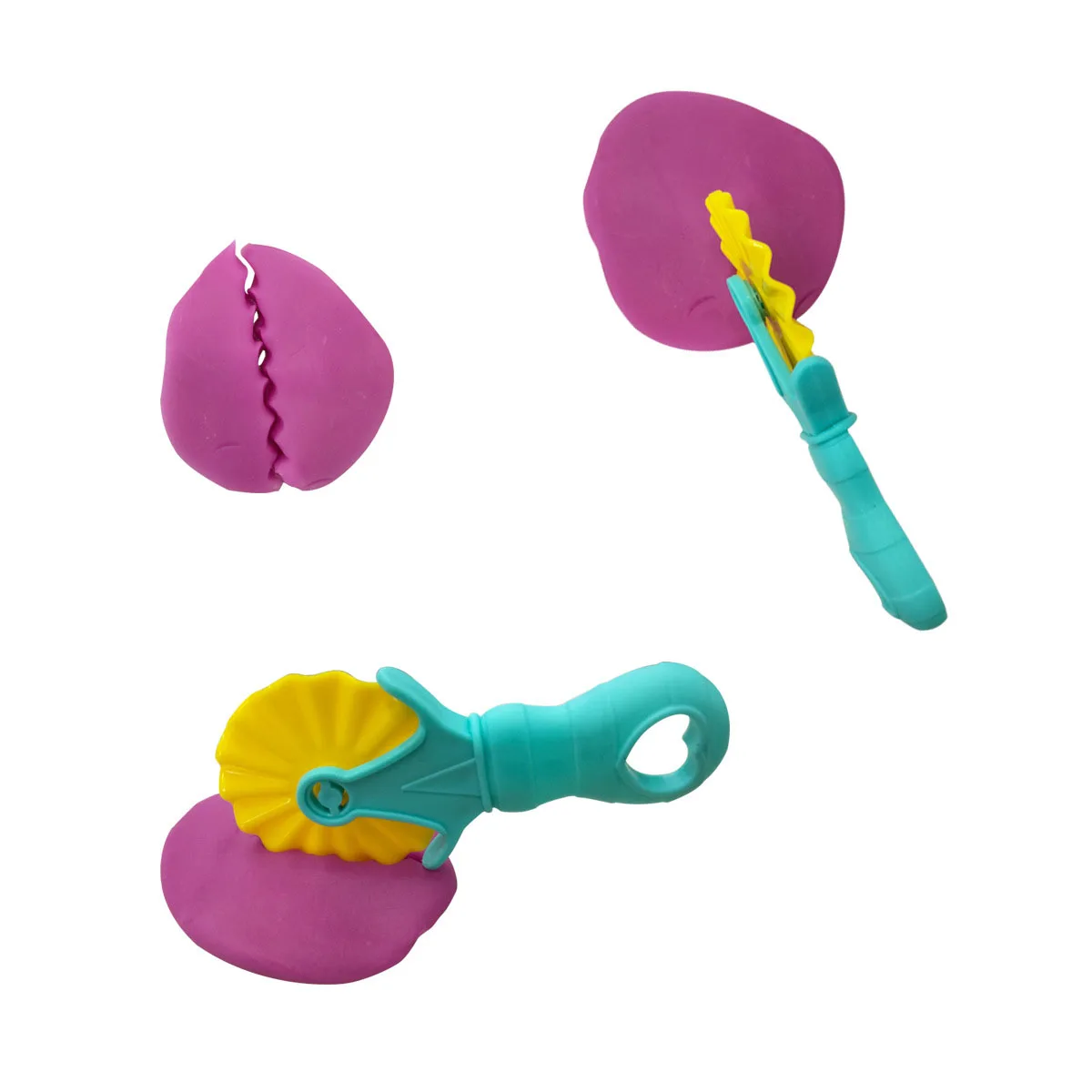 Dough Play Tool for Kids Cartoon Roller Cutter Playdough Clay Accessories Plasticine Set Knife Mould Early Education Toy 2