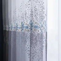 1PC  New Fresh Matching Small Flower Window Bedroom Gauze Curtain 2