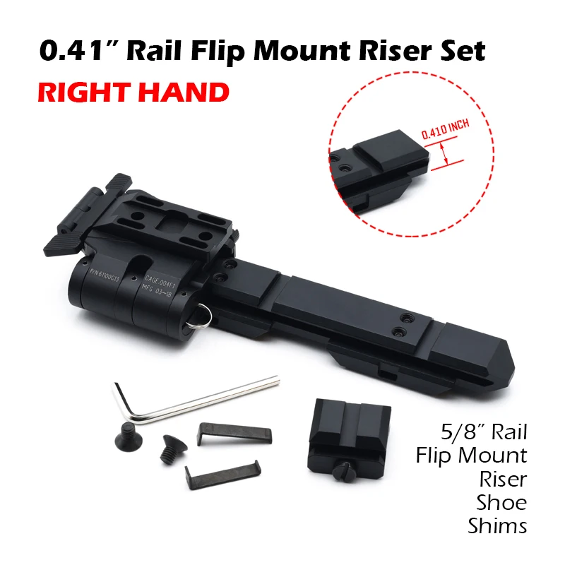 CNC Metal Flip Mount Riser System Side Flip Mount Sets 0.41