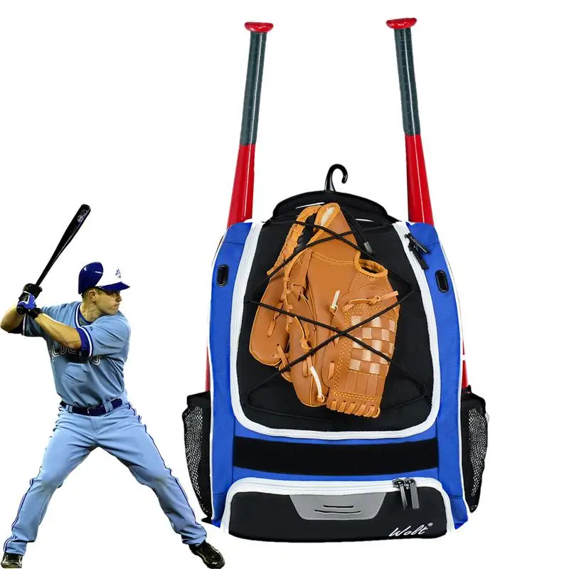 

Baseball Backpack Hiking backpack outdoor camping travel backpack Waterproof Tear-Resistant Large Main Compartment For Gym