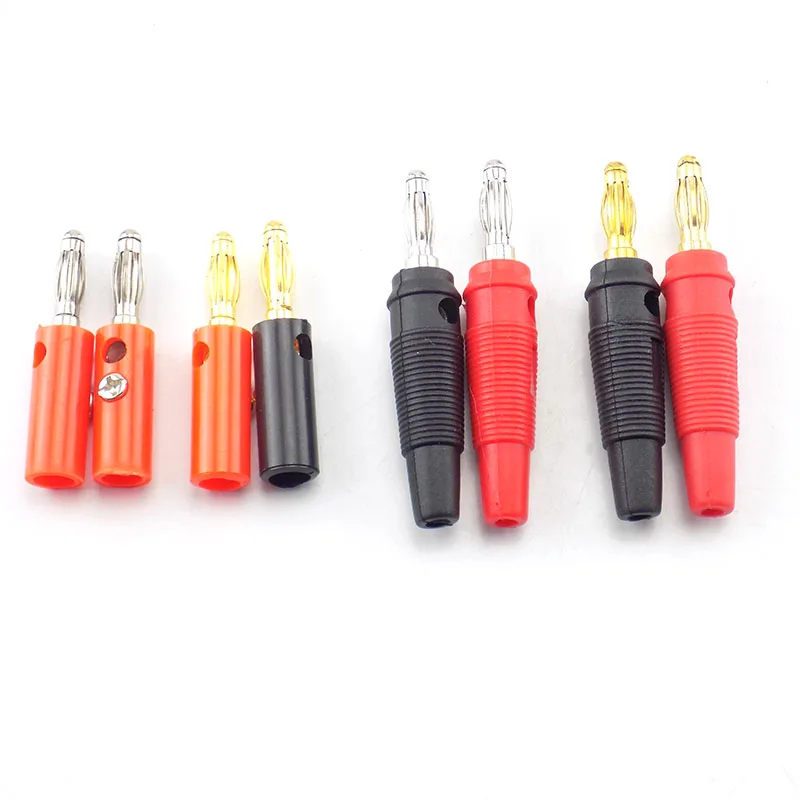 Description Picture 3 of item4mm Banana Plugs Dual Alligator Clip cable Connectors test lead cord Probe Gold plate Audio Speaker wire for Multimeter D1
