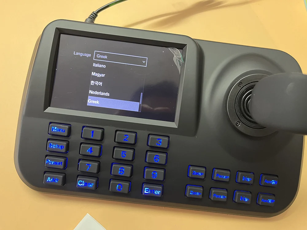 ONVIF Network Keyboard Controller inch 3D Joystick HD LCD