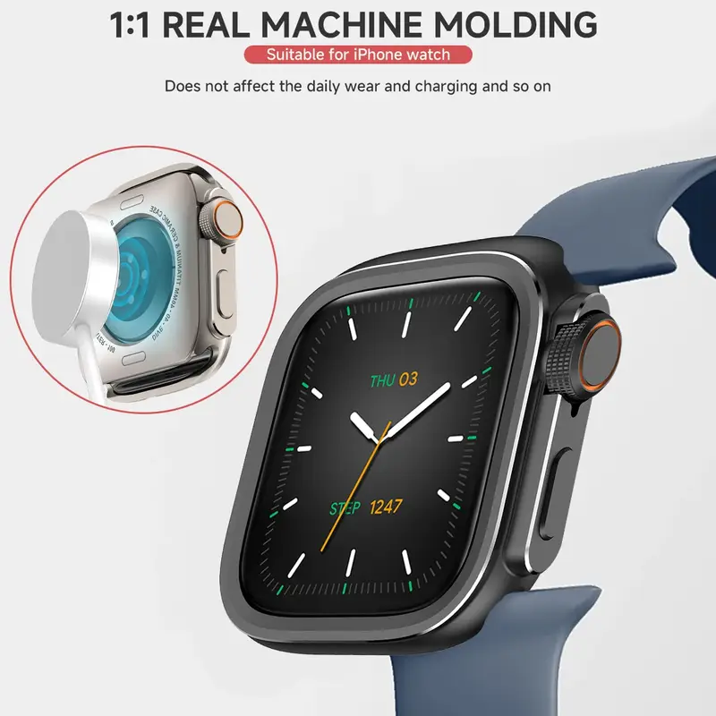 Aluminum Alloy Case for Apple Watch Case Ultra 3 2 1 49mm 46mm 44mm 45mm Metal Bumper Protective for IWatch Series 11 10 9 8 7 6 - Image 5
