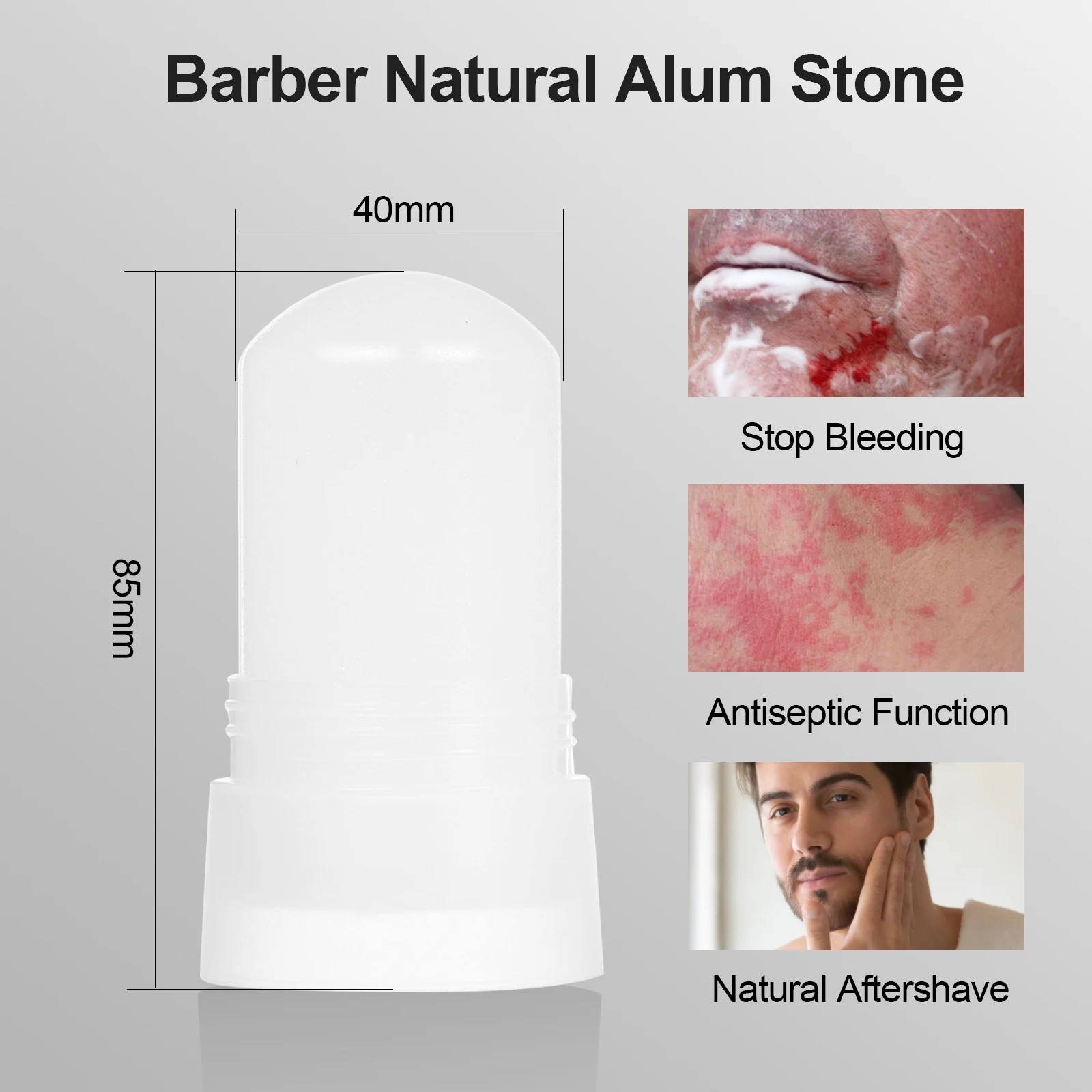 Alum Stone Natural After Shave Deodorant Soothes Skin Stop Bleeding deodorizing stick deodorant cream deodorant lotion deodorant stick deodorant spray