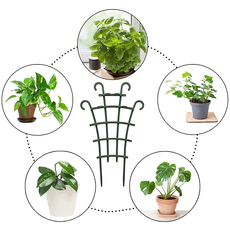 2Pcs Mini Garden Growing Plant Climbing Shelf Trellis Vegetables Flowers Support Plant Pot Frame Garden Decorative Cages climbing plant trellis