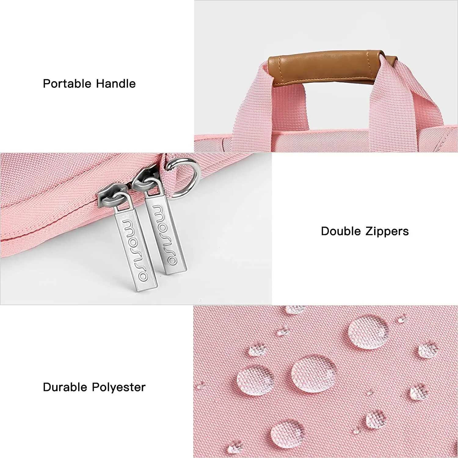 Mosiso-bolsa de Ombro para Laptop para Homens e Mulheres Bolsa Mensageiro Multiuso Manga para Notebook Capa com Alça Macbook Pro 14 Polegadas 16 Polegadas - Imagem 3