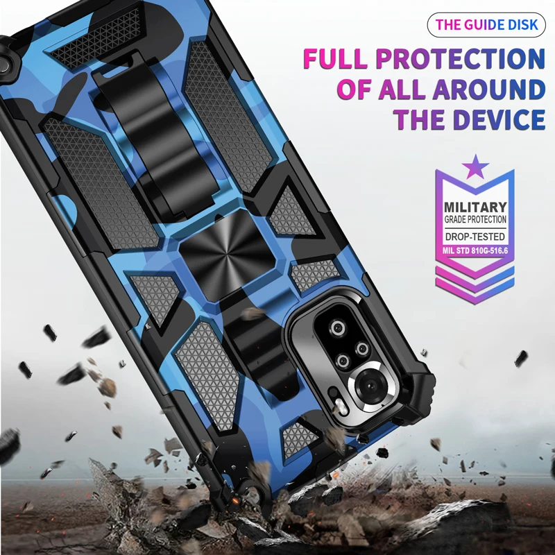 Camouflage Protective Grade Rugged Phone Case with Bracket