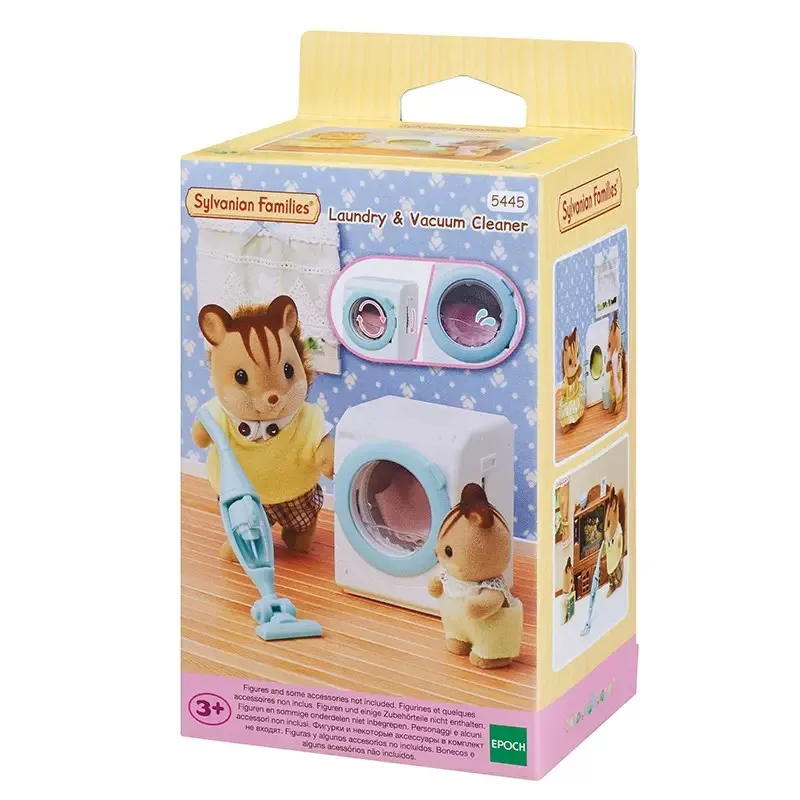 

Sylvanian Families Laundry & Vacuum Cleaner Set Animal Toys Dolls Girl Gift New in Box 5445