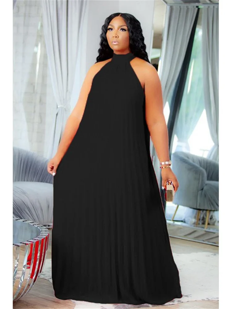 Wmstar Plus Size Dresses for Women's Clothing Sleeveless Maxi Party Long Dress New in Summer Holiday Wholesale Dropshipping 2024