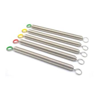 5Pcs/Set Pilates Reformer Spring  Pilates Equipment  Yoga Pilates Reformer Music Wire Steel Tension Spring With Shock Ring